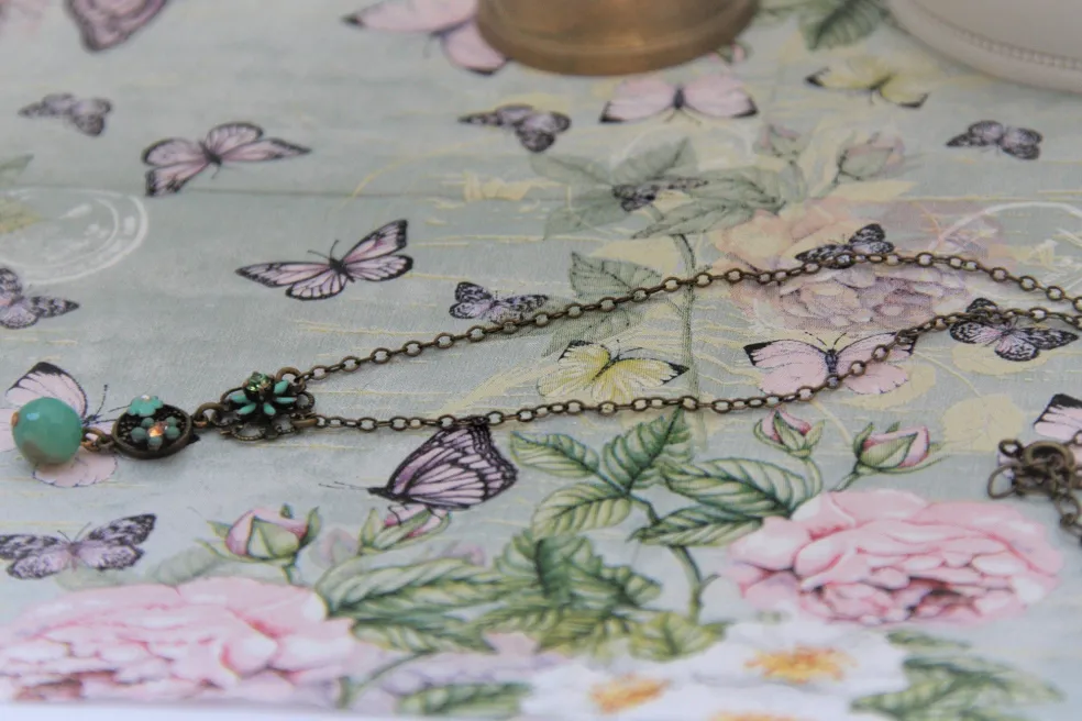 Amberhoeve Fijne ketting van Eric & Lydie met bloemen> Kettingen