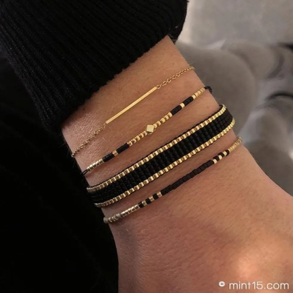 Amberhoeve Set armbanden Fine Black> Sieraden | Armbanden